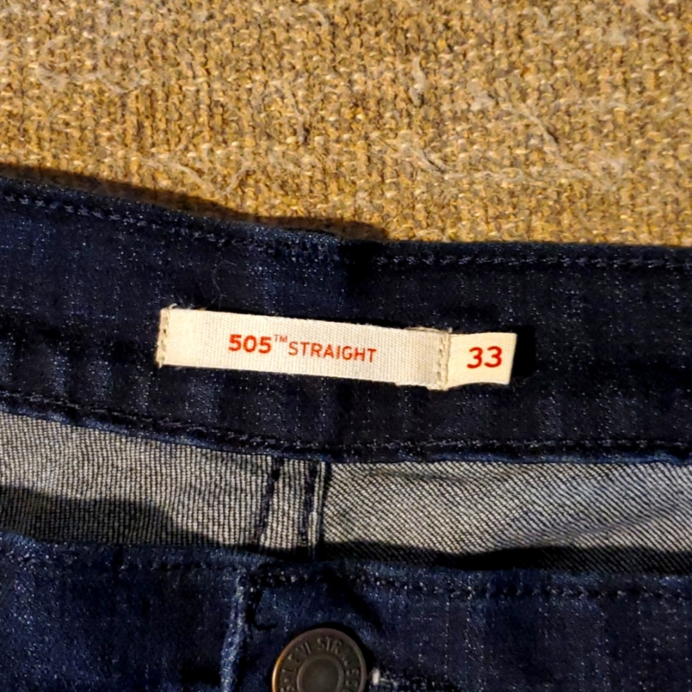 Levi's 505 33/16 dark rinse jeans